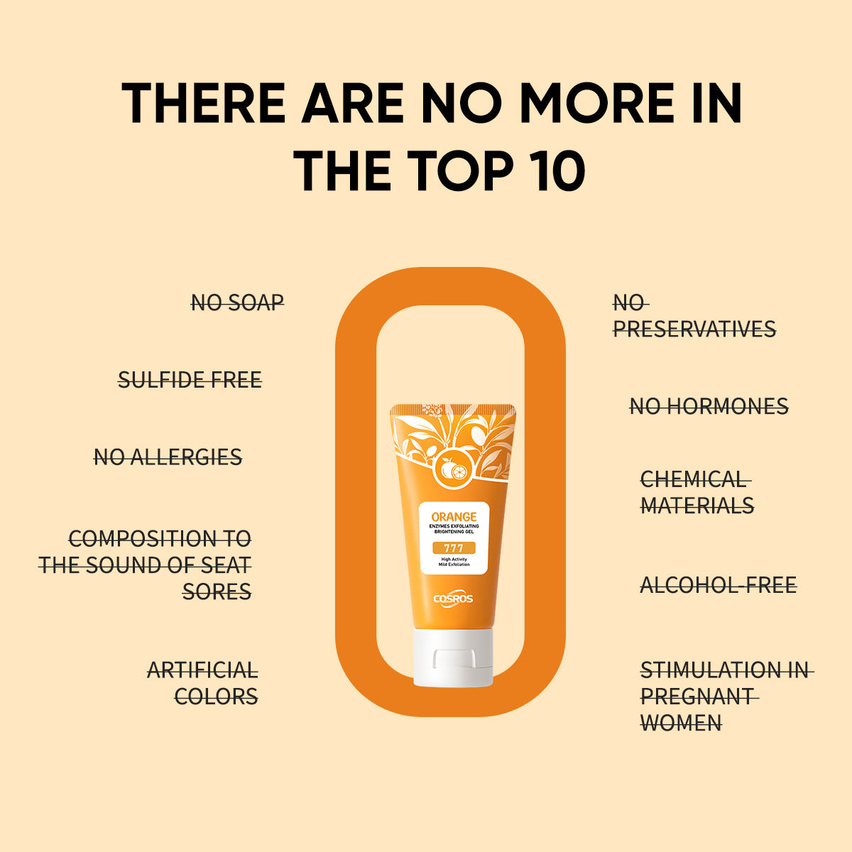 Orange Exfoliating Gel for Skin Care