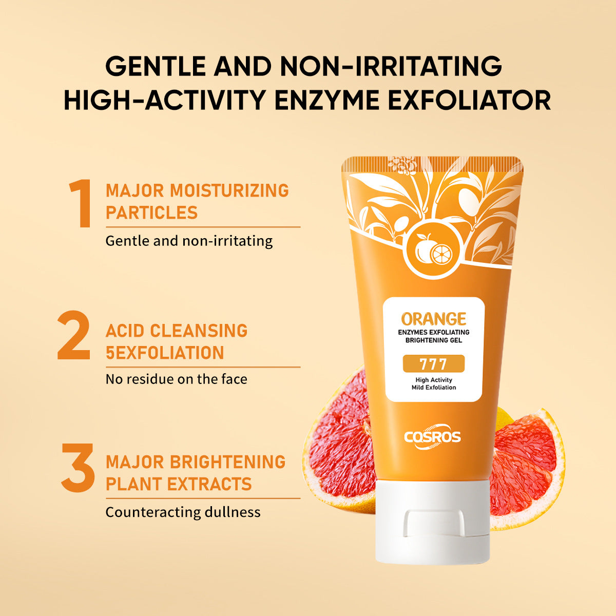 Orange Exfoliating Gel for Skin Care